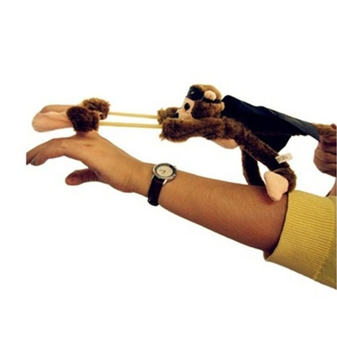 New Cute Flying Cartoon Monkey Screaming Slingshot Plush Toys