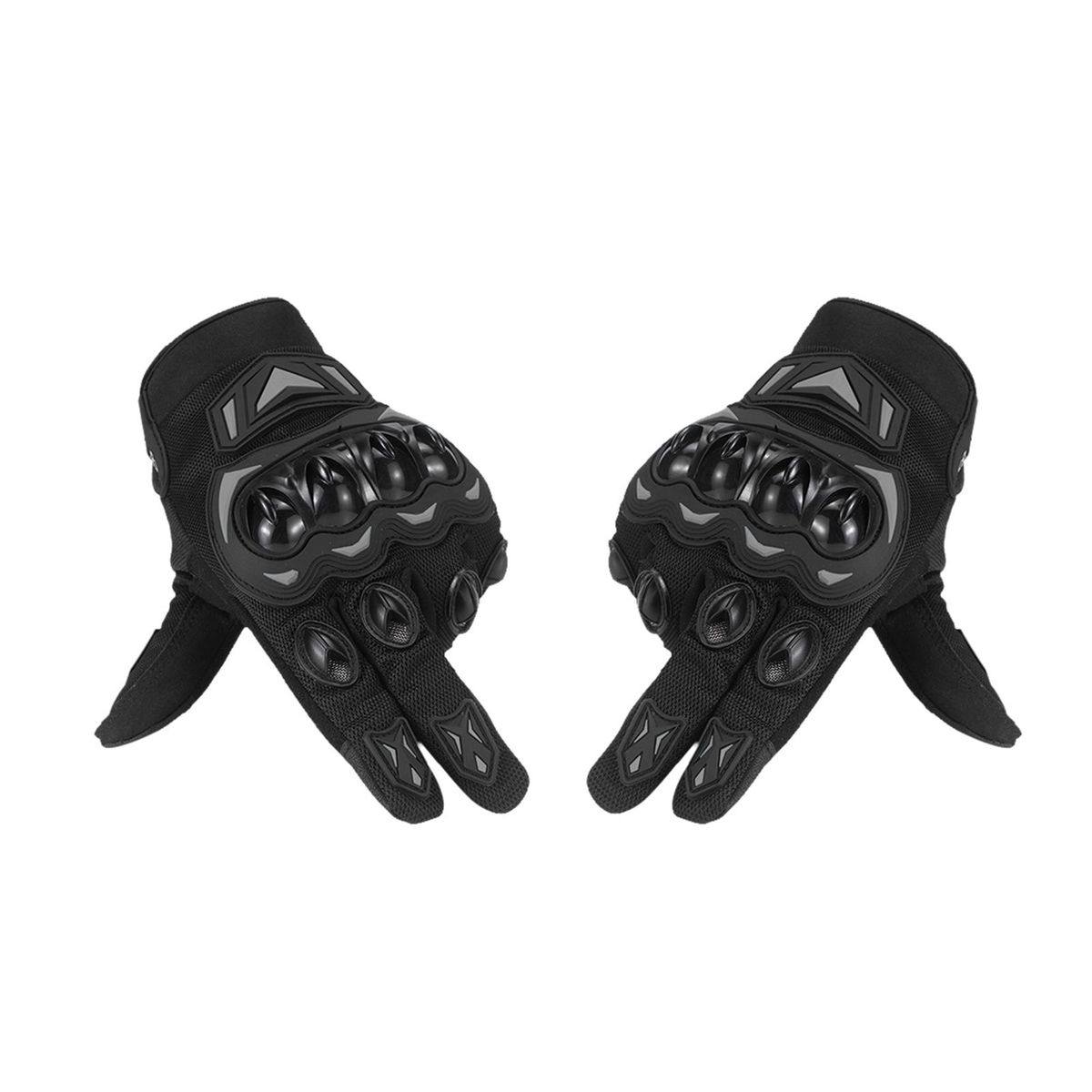 Motorcycle Gloves for Men Women, Anti-Slip Breathable Touchscreen Gloves for Riding, Road Racing, Cycling Black and Grey XXL