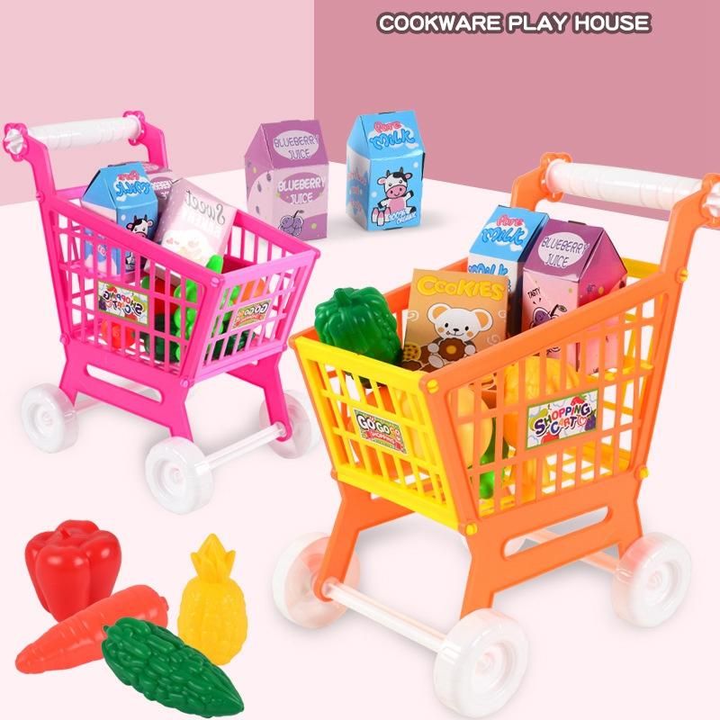Children's Shopping Cart Toys Educational 21PCS Role Play