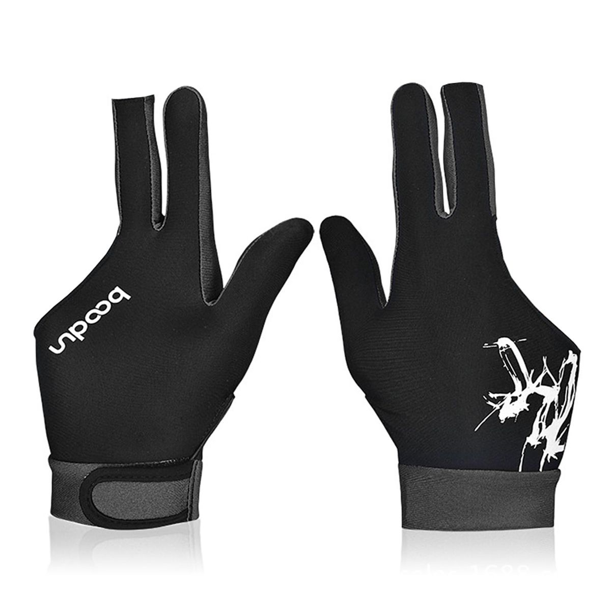 BOODUN 1Piece Billiard Glove 3 Fingers Cue Sports Glove Men Women Billiard Shooters Right Left Interchangeable Snooker Gloves