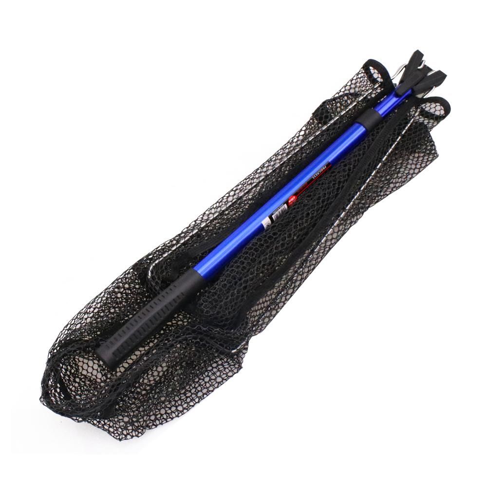 Folding Fishing Net Foldable Fish Landing Net Aluminum Telescopic Pole Handle Durable Nylon Mesh for Safe Fish Catching or Releasing