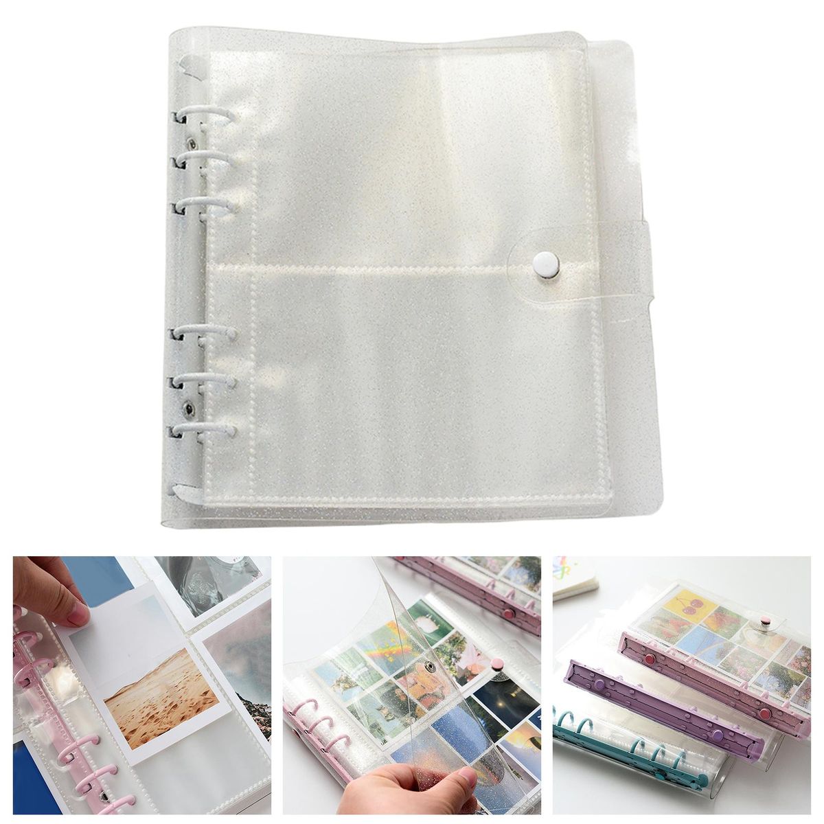 Picture Storage Refillable Notebook White