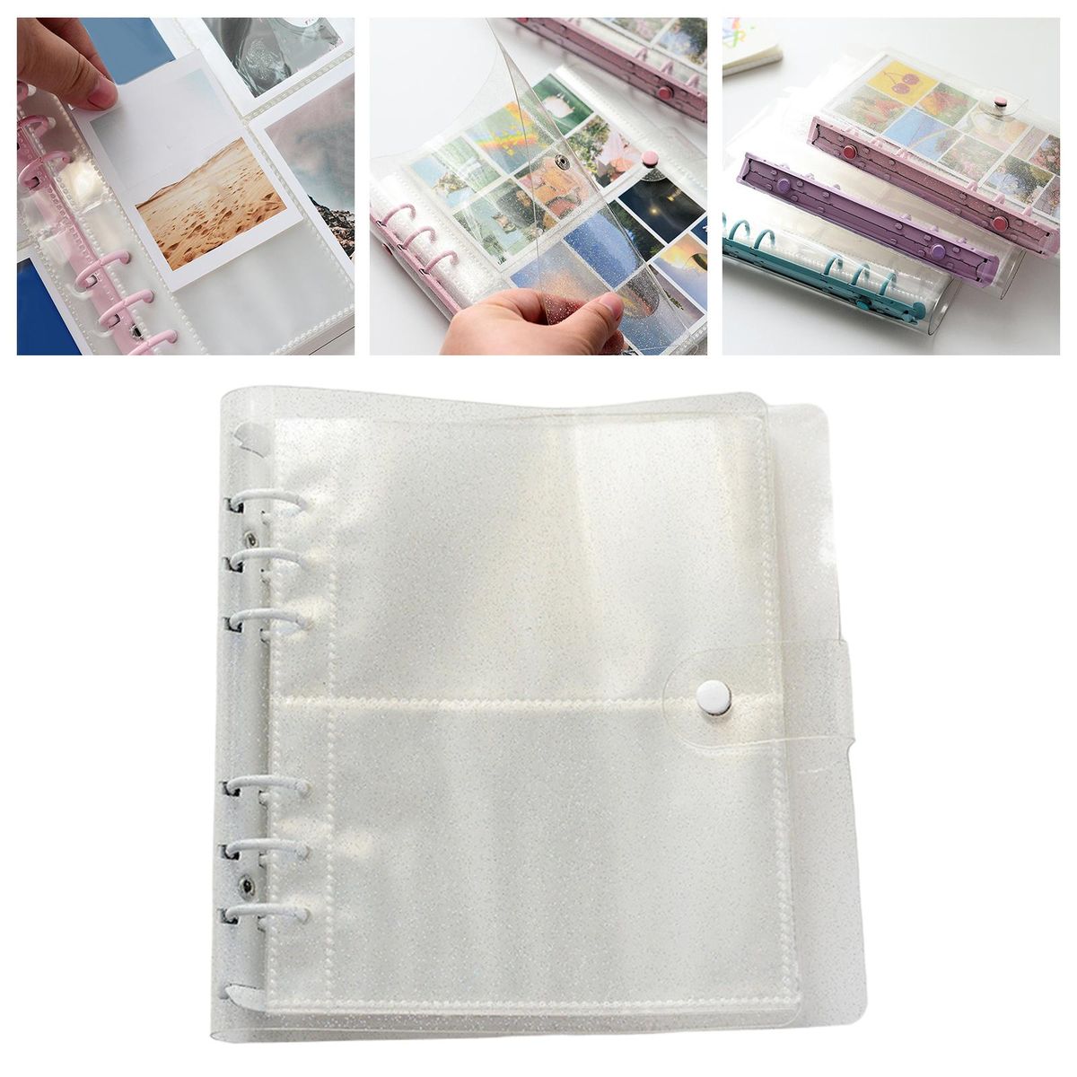 Picture Storage Refillable Notebook White