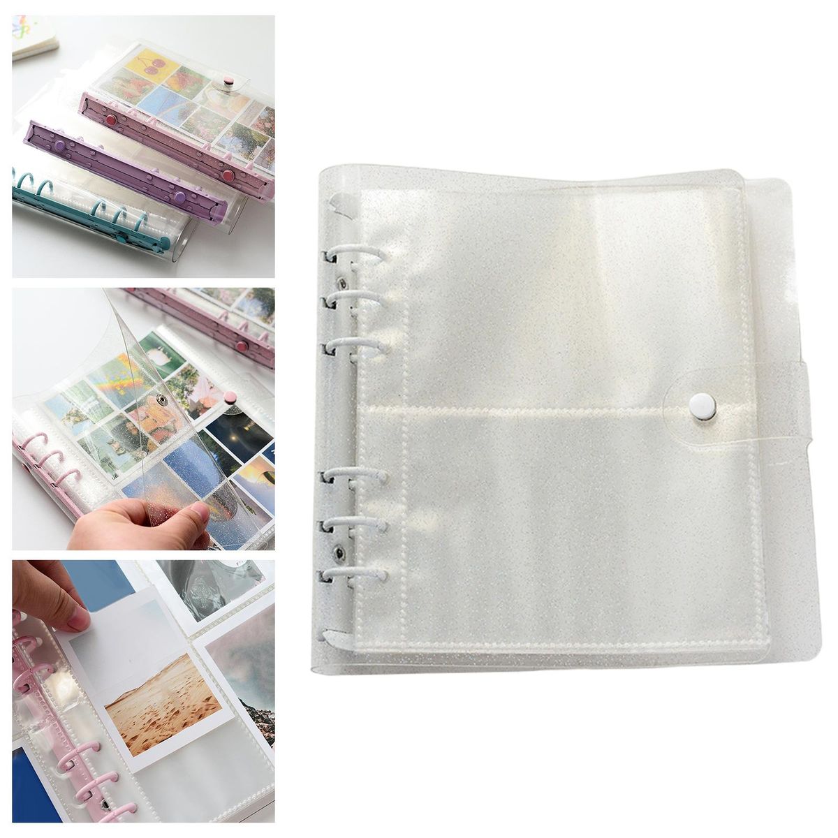 Picture Storage Refillable Notebook White
