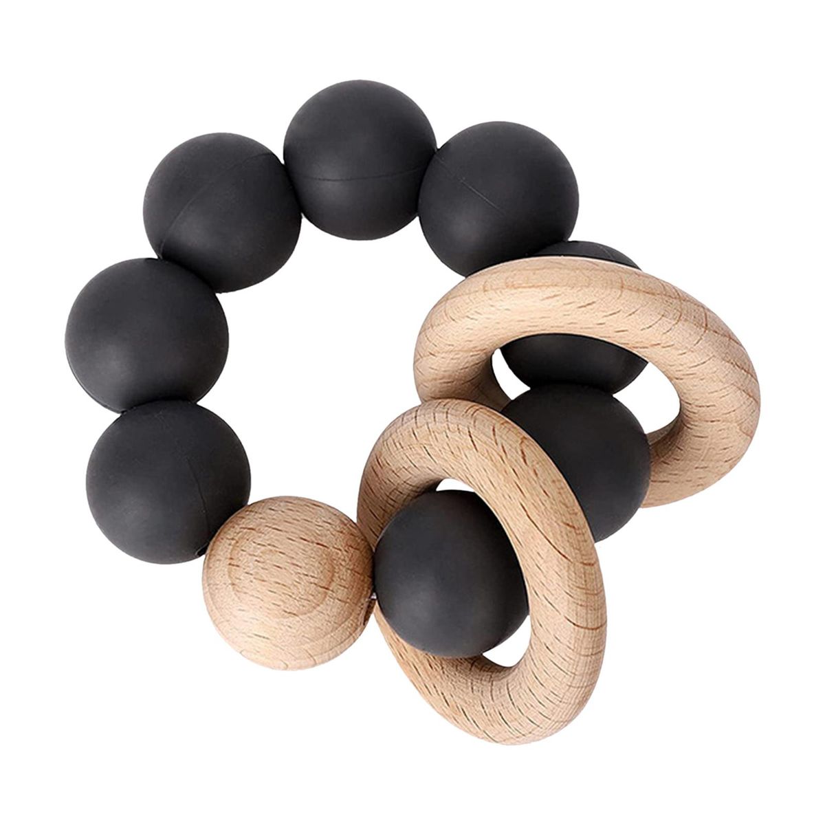 Teething Beads Baby Molars Beads For Newborn Shower Black Light Brown