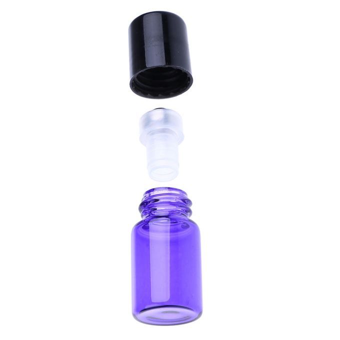 20pcs Bottle Diffusers Bottle Roll-on Pipette Roller - 3ML Purple