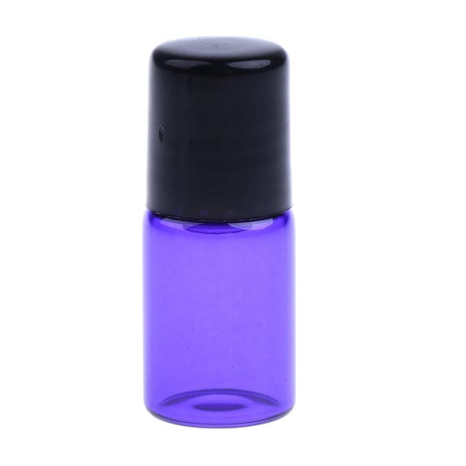 20pcs Bottle Diffusers Bottle Roll-on Pipette Roller - 3ML Purple