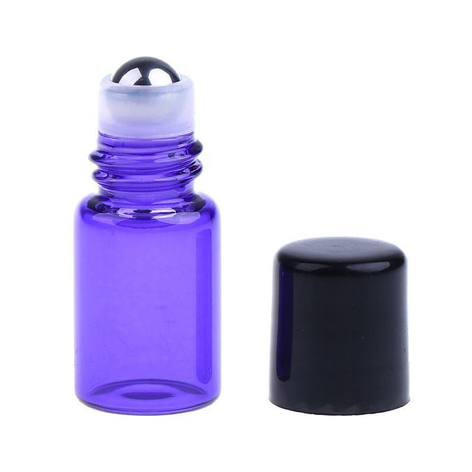 20pcs Bottle Diffusers Bottle Roll-on Pipette Roller - 3ML Purple