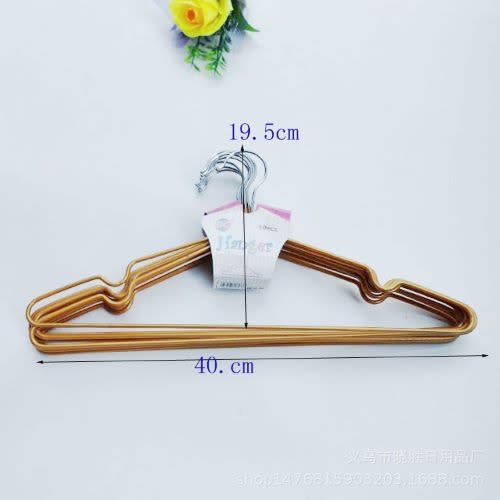 10pcs Plain Iron Clothe Hanger - Gold