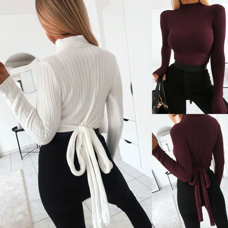 Soft Warm Korean Style Women Long Sleeve Sweater Cheap Basic Pullovers For Girls High Collar Female Turtleneck Winter(#White)