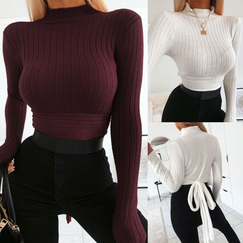 Soft Warm Korean Style Women Long Sleeve Sweater Cheap Basic Pullovers For Girls High Collar Female Turtleneck Winter(#White)