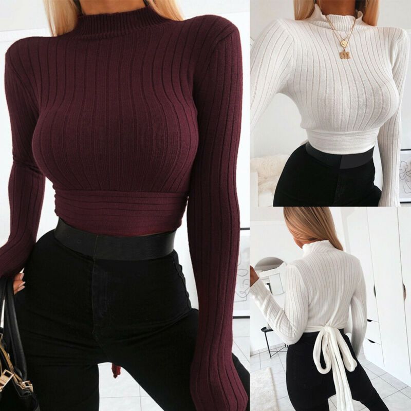 Soft Warm Korean Style Women Long Sleeve Sweater Cheap Basic Pullovers For Girls High Collar Female Turtleneck Winter(#White)