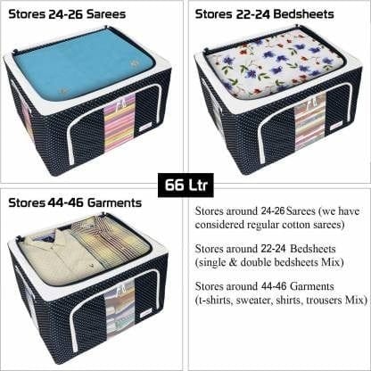 Blushbees Wardrobe Organizer/ Storage Box With Zip