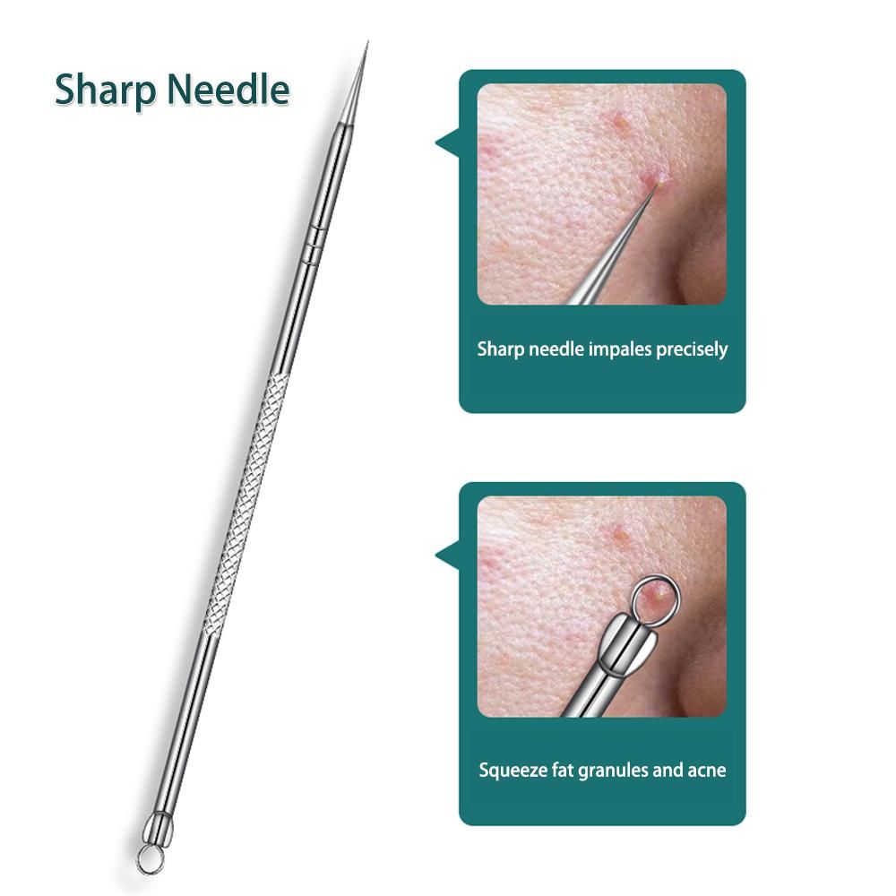 4PCS / 8PCS Blackhead Remover Kit, Comedone Pimple Extractor Tool Acne Removal Kit Blemish Remover Set for Blackhead, Whitehead Popping with Case