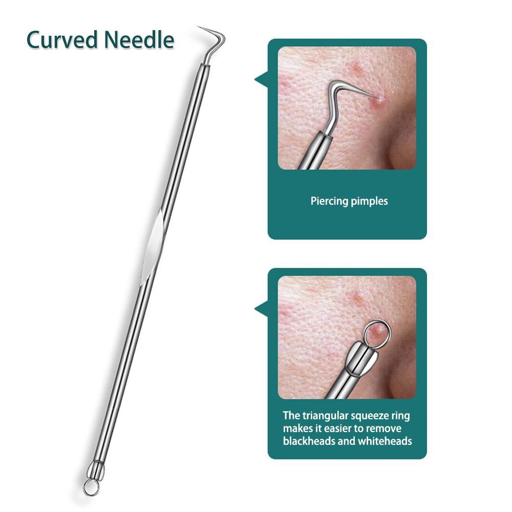 4PCS / 8PCS Blackhead Remover Kit, Comedone Pimple Extractor Tool Acne Removal Kit Blemish Remover Set for Blackhead, Whitehead Popping with Case