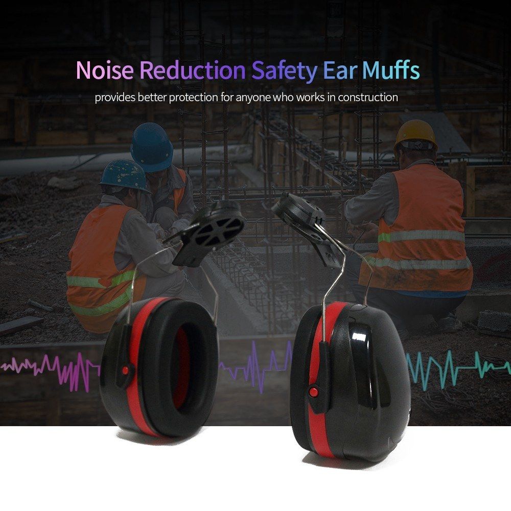 Hard Hat Mounting Ear Muffs Cap Mount Protective Earmuffs