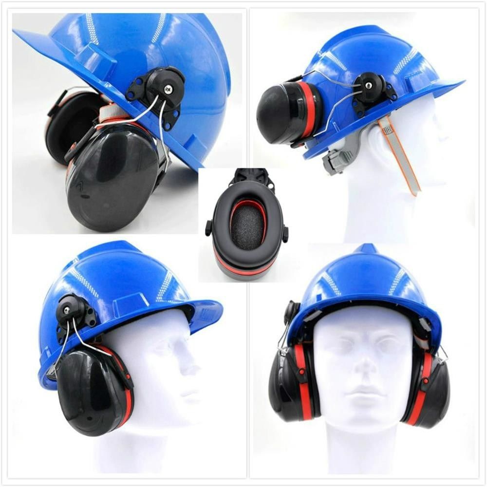 Hard Hat Mounting Ear Muffs Cap Mount Protective Earmuffs