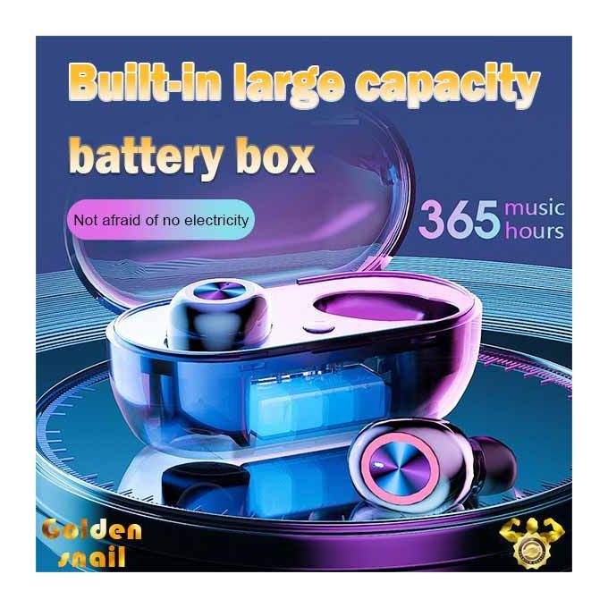 Fingerprint Touch Bluetooth 5.0 Earphones Wireless 9D Stereo Professional Headset