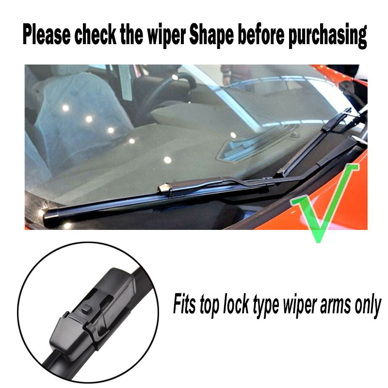 Front Wiper Blades For Chevrolet TrailBlazer MK2 S-10 2012 - 2017 Windshield Windscreen Front Window 22''+18''