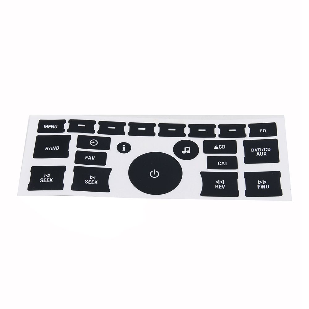 Radio Button Stickers Radio Stereo Button Repair Decals