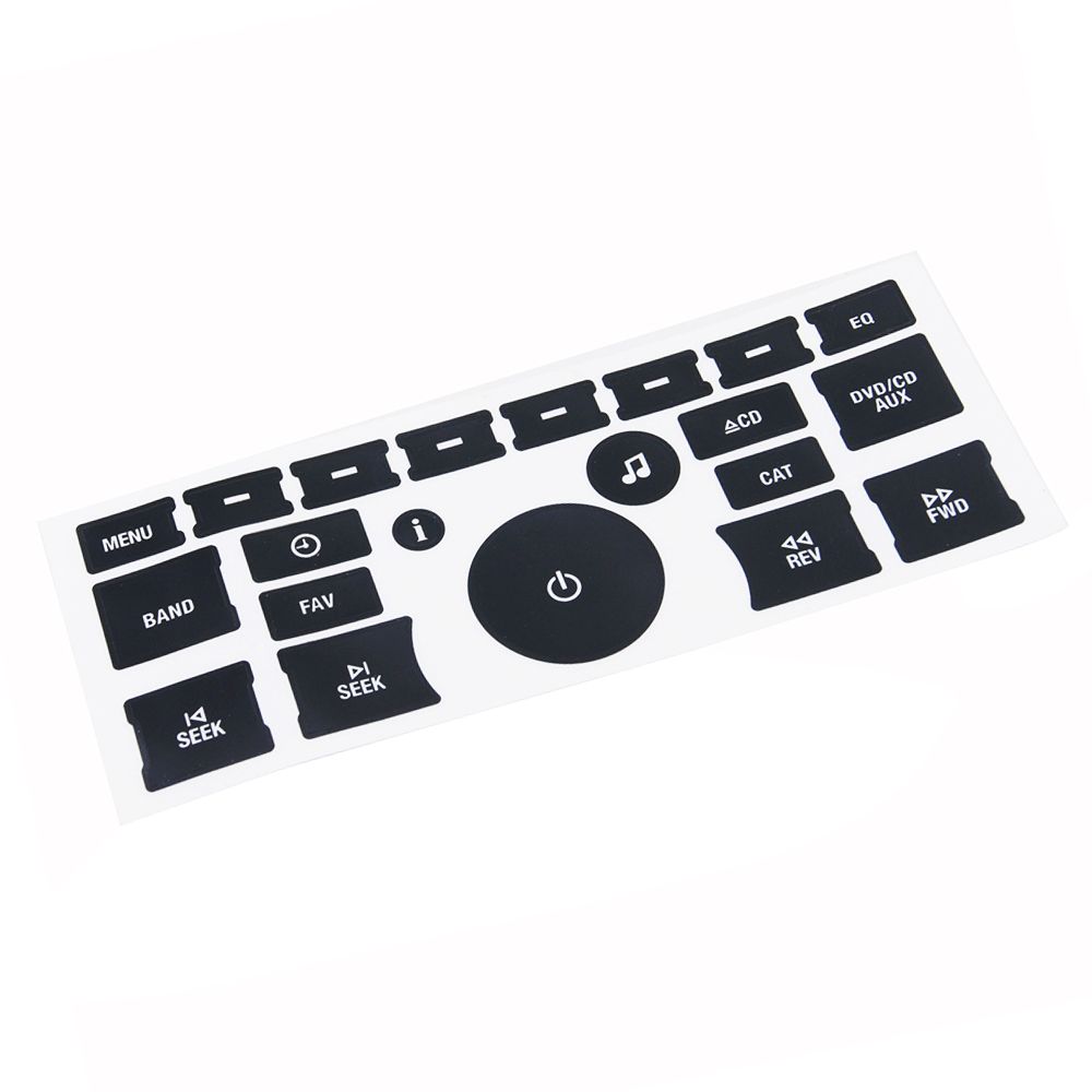 Radio Button Stickers Radio Stereo Button Repair Decals