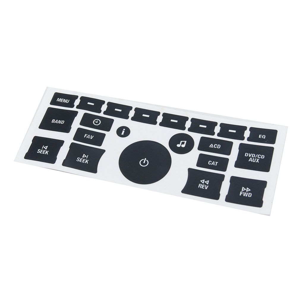 Radio Button Stickers Radio Stereo Button Repair Decals