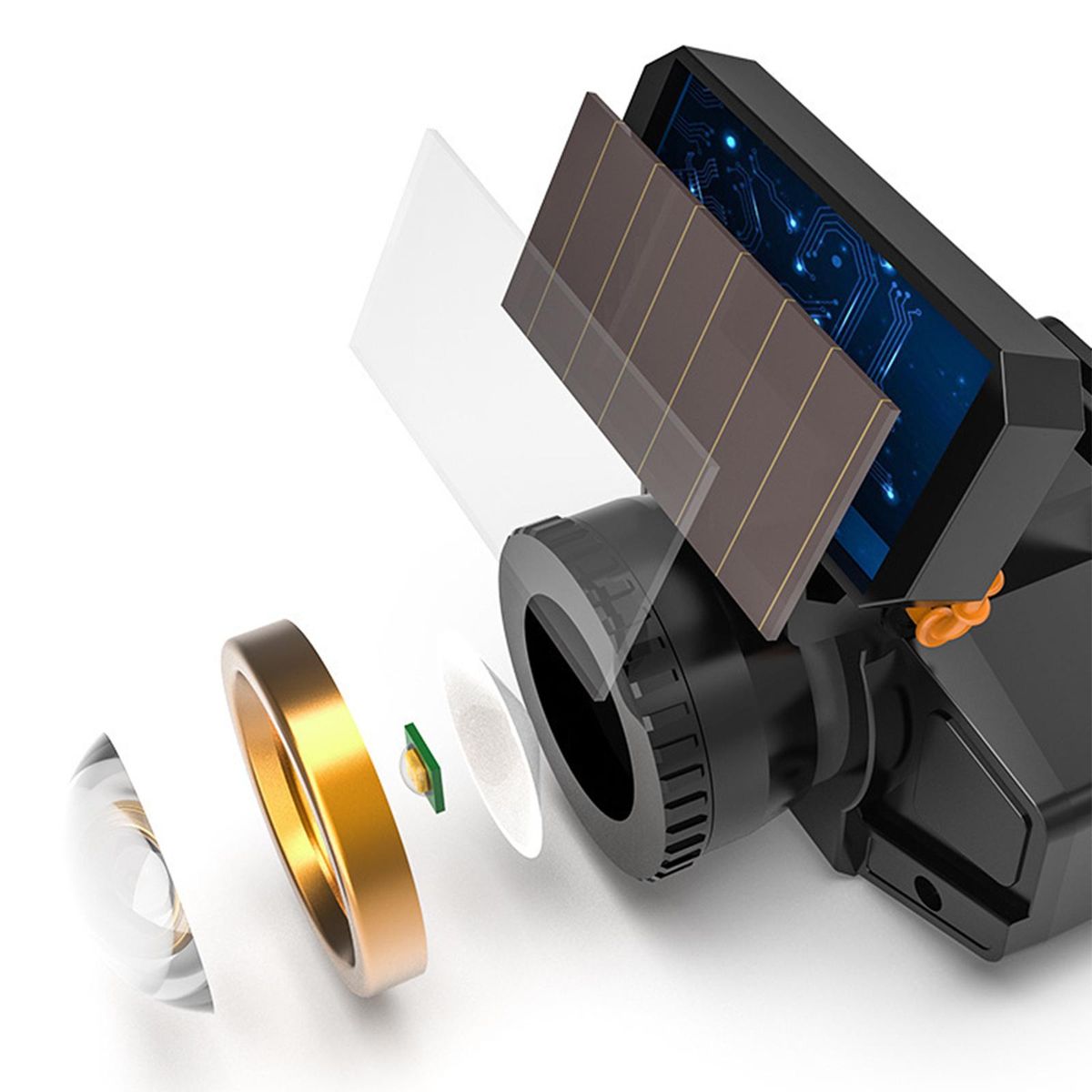 LED Head Light USB Charging Work Light Hiking No