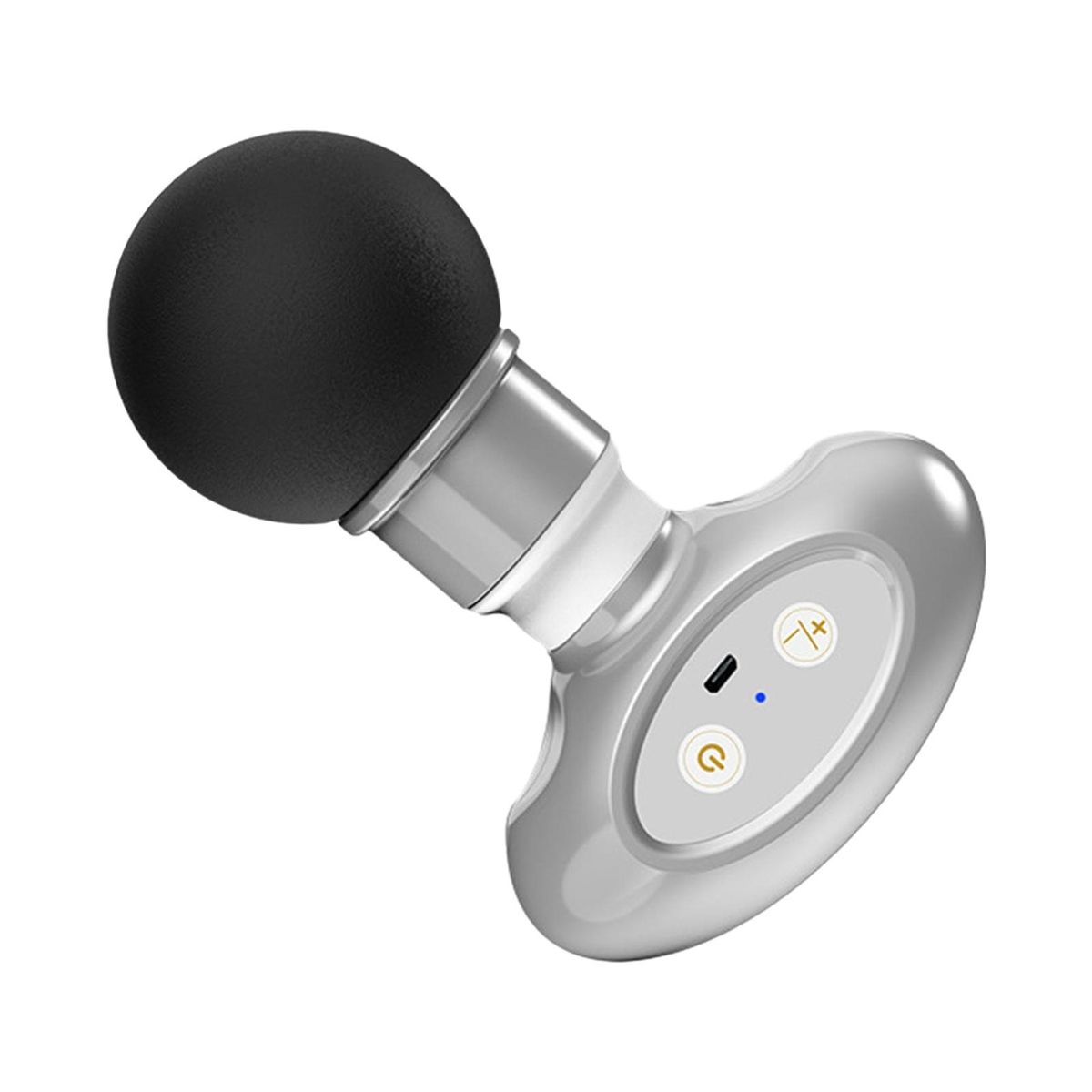 Portable Handheld Massager Wireless Handheld Mini Massager for Tissue Silver