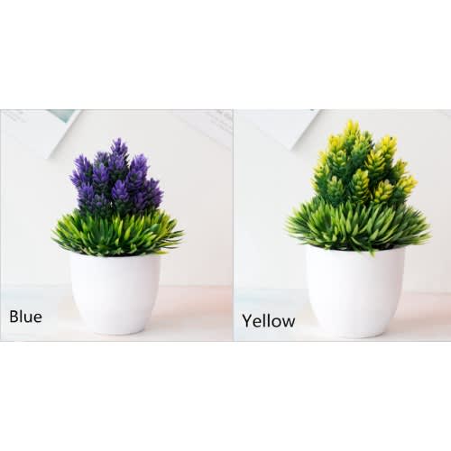 Artificial Bonsai Potted Table Plant Decor - 2pcs