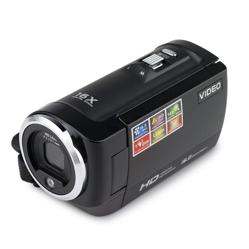 KOMERY HD Video Camera 2.7 Inch LCD Screen 16x Zoom Digital Anti-shake Mini Camcorder Camara Fotografica Digital Professional LIEGE