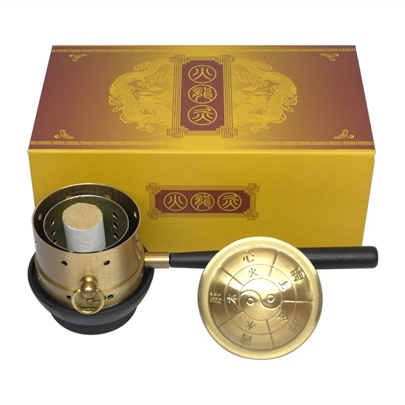 Roller Moxa Device Meridian Pure Copper Moxibustion Box Stick Chart Warm Body