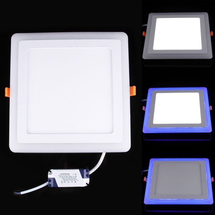 Double Panel Light Two Color Wall Ceiling Lamp With 3 Mode