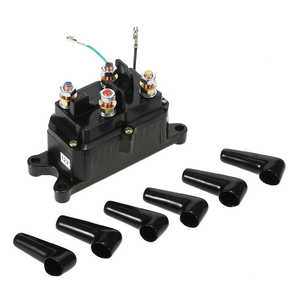 12V Solenoid Relay Contactor Winch Rocker Switch Thumb For