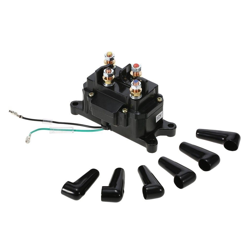 12V Solenoid Relay Contactor Winch Rocker Switch Thumb For