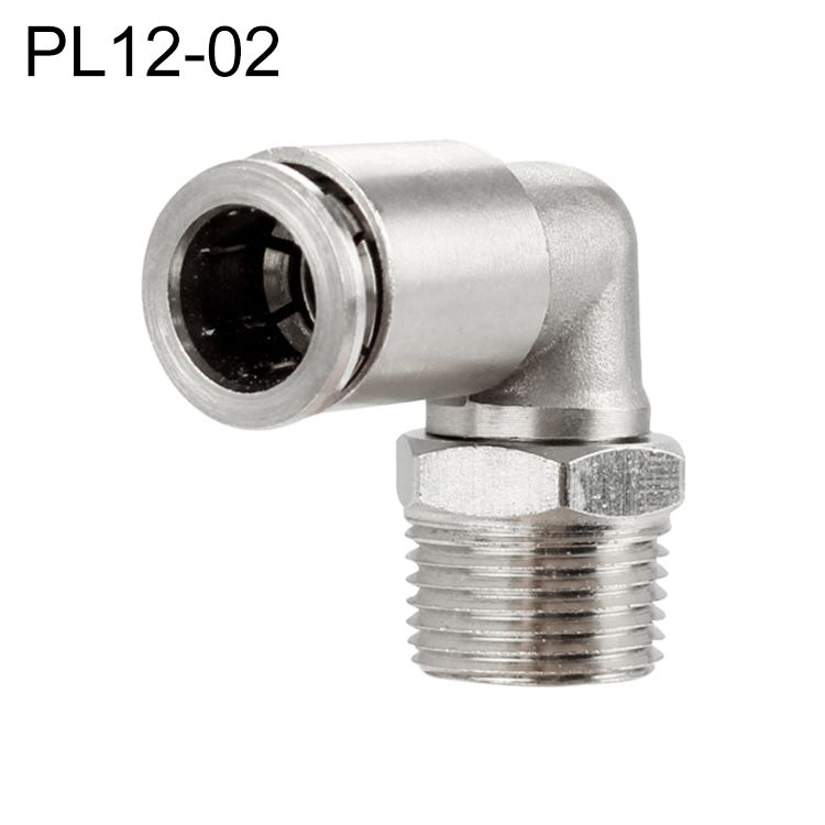 PL12-02 Elbow Male Thread Pneumatic Connector
