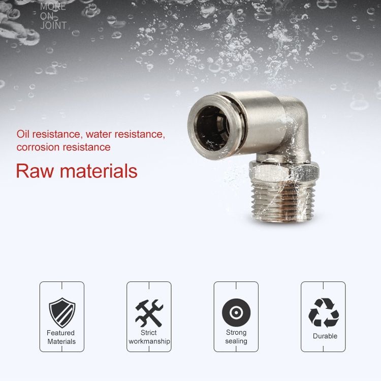 PL12-02 Elbow Male Thread Pneumatic Connector