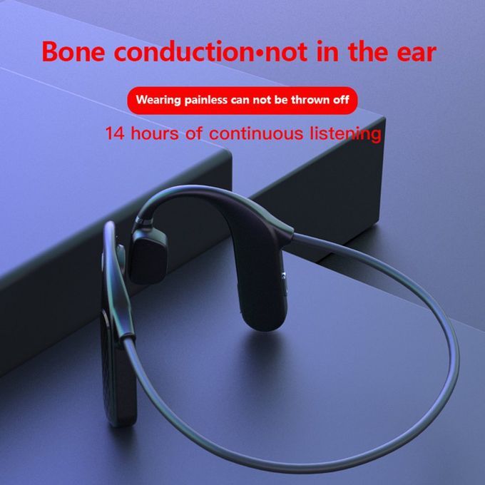Bone  Ondu Tion Wireless  On  Ontrol Waterproof Headset With Mi Rophone-black