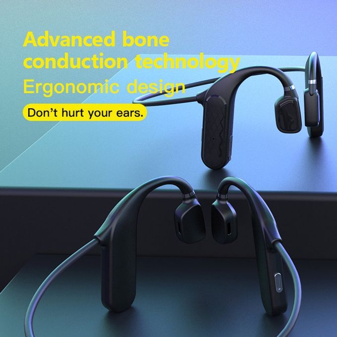 Bone  Ondu Tion Wireless  On  Ontrol Waterproof Headset With Mi Rophone-black