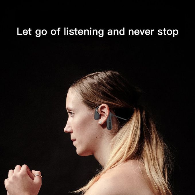 Bone  Ondu Tion Wireless  On  Ontrol Waterproof Headset With Mi Rophone-black