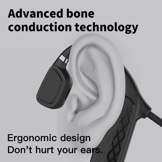 Bone  Ondu Tion Wireless  On  Ontrol Waterproof Headset With Mi Rophone-black
