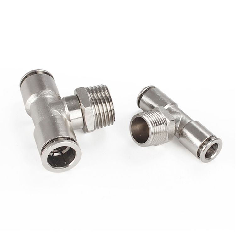 PB6-04 LAIZE Copper Tee Branch Pneumatic Connector