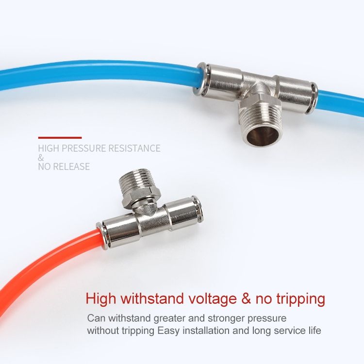 PB6-04 LAIZE Copper Tee Branch Pneumatic Connector