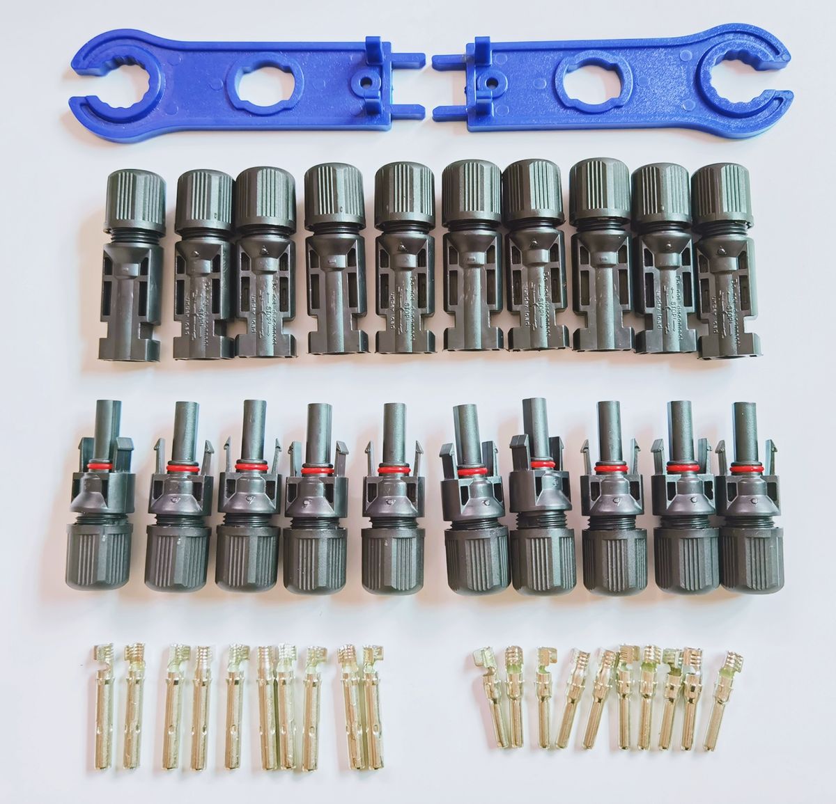 10pairs X Sola Connector + 1pair Spanner Male Female 30A