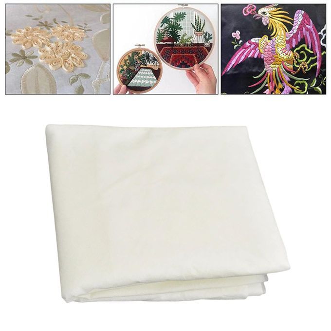 100cm White Water Soluble Embroidery Backing Film Stabiliser Craft