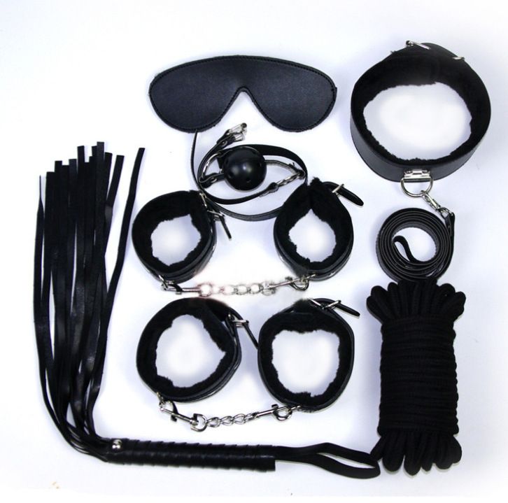 7 PCS /Set Stimulate Bondage Restraints Nylon Plush BDSM