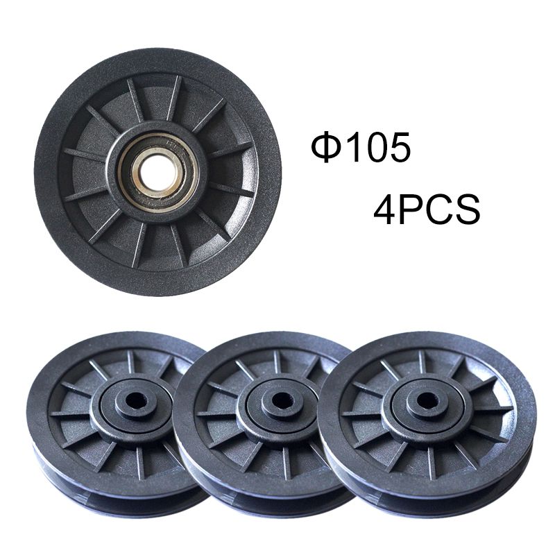 4 Pcs/Lot Wholesale Universal Diameter Wearproof Nylon Bearing Pulley Wheel Cable Gym Fitness