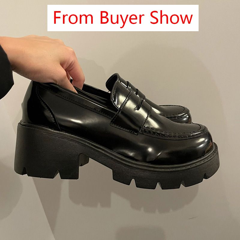 (black)lolita Gothic Shoes Platforms Mary Jane Shoes Girls Japanese School Jk Uniform Accessor JIN