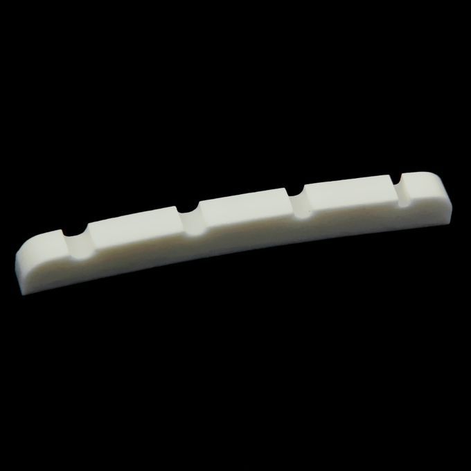 Beige Cattle Bone Guitar Bridge Top Nut For 4 String Electric Bass