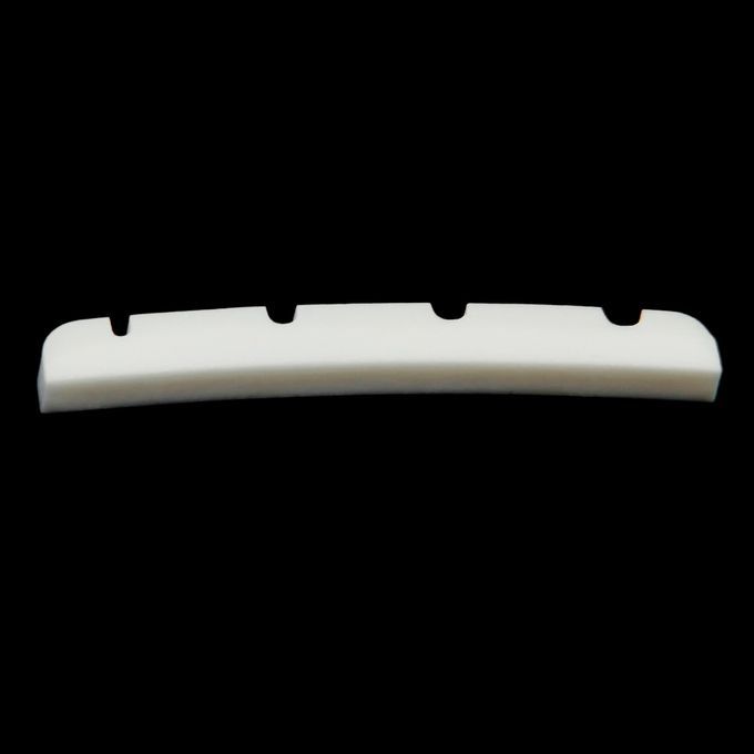 Beige Cattle Bone Guitar Bridge Top Nut For 4 String Electric Bass