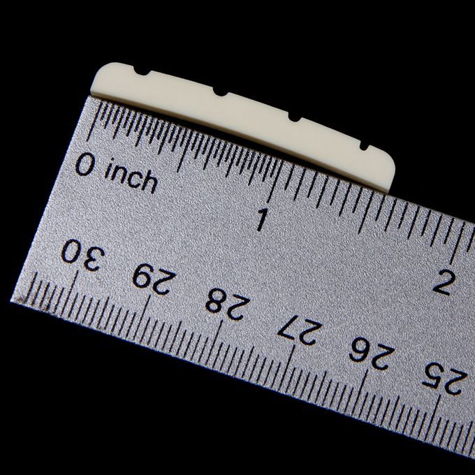 Beige Cattle Bone Guitar Bridge Top Nut For 4 String Electric Bass